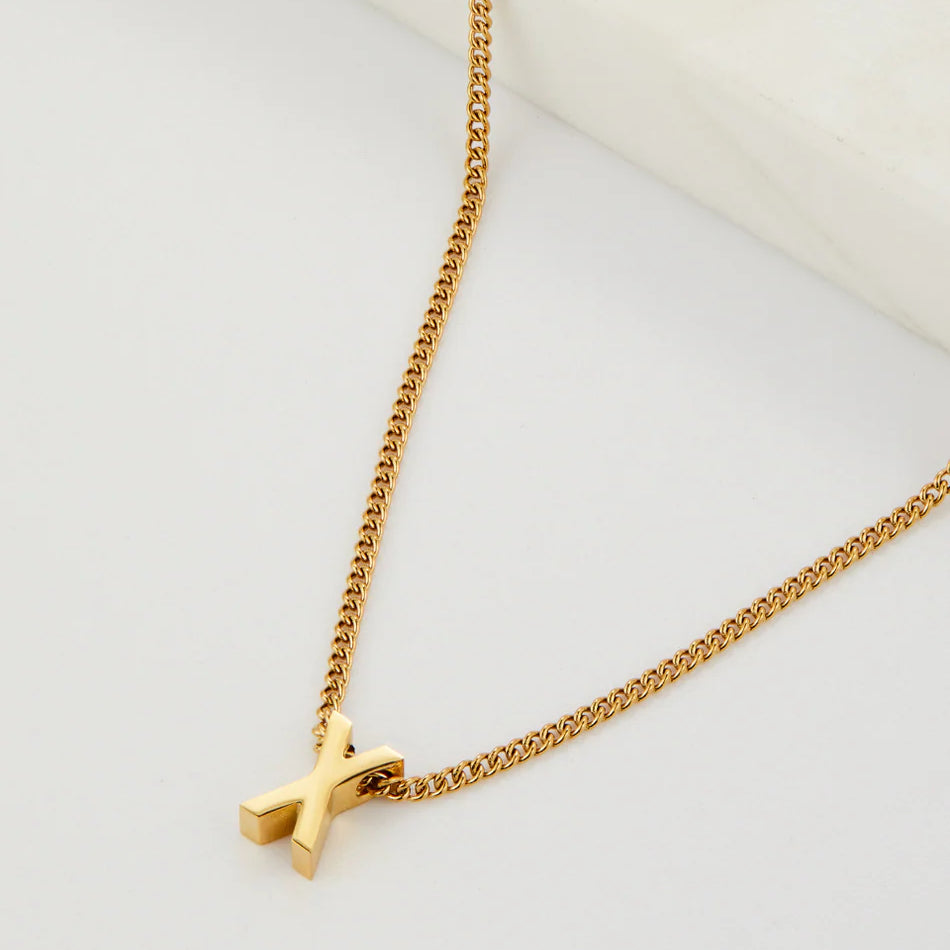 Letter Necklace - Gold