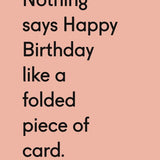 Folded Piece of Card