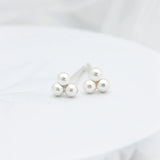 Silver Tiny Trio Studs