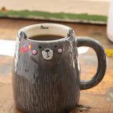 Folk Art Mug Grey Mama Bear