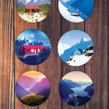 Backcountry Huts Coaster Set