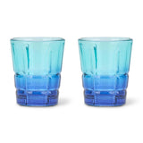 Shot Glasses s/2 - Two Tone Blue