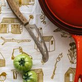 Backcountry Huts Tea Towel