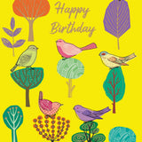 Modern Birds - Birthday Card