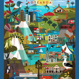 NZ Travel Destination Art - Magnet
