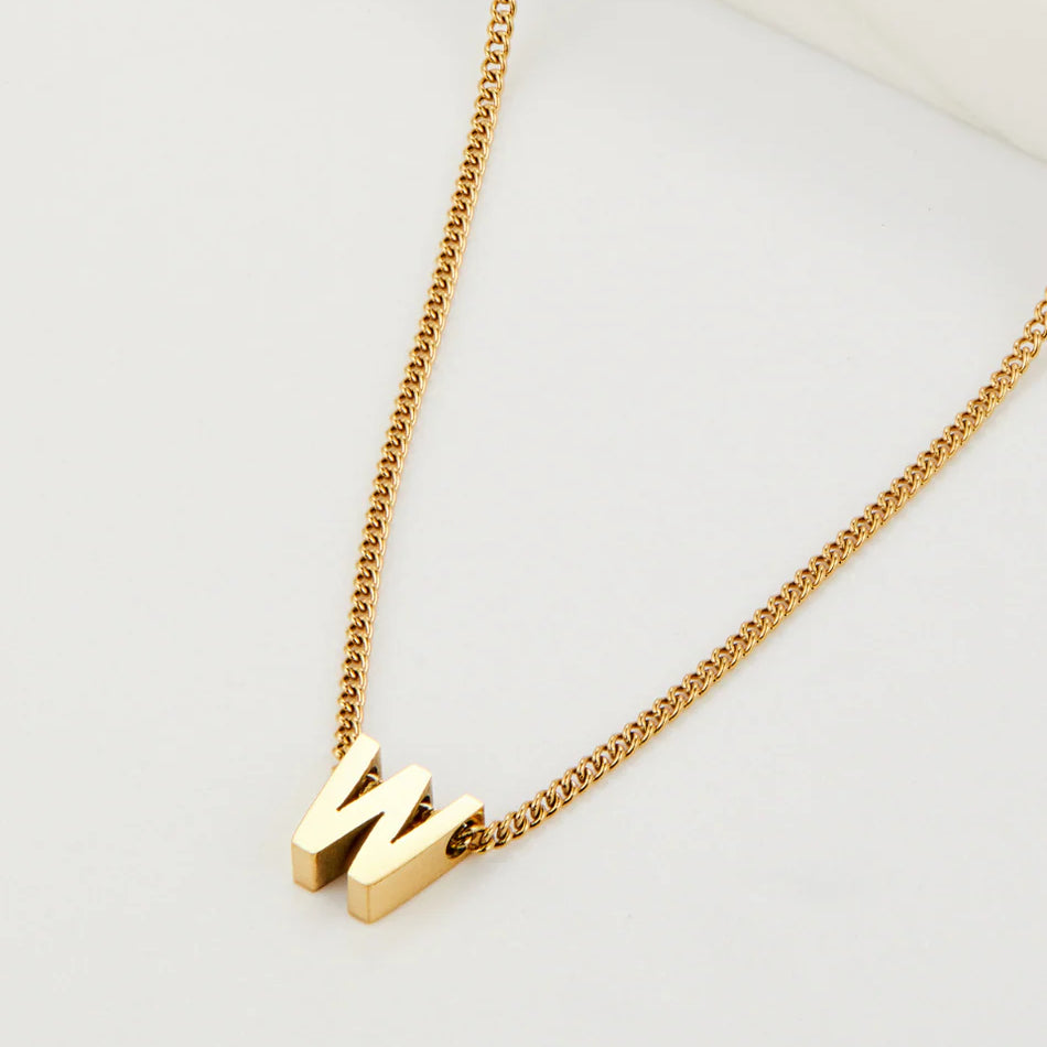 Letter Necklace - Gold