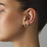 Luna Huggie - Turquoise / Gold