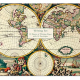 World Map Four Hemisphere Writing Set