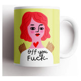 Off You Fuck Grumpy Angel Mug