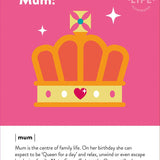 Mum - Birthday Card