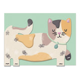 Tabby Cat Die Cut Card