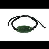 Greenstone - Oval Bracelet 20mm - Macrame Strap