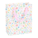 Spring Floral Print Paper Gift Bag