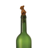 Winer Dog Bottle Stopper Brown