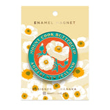 Mount Cook buttercup Enamel Magnet