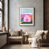 Pink Glenorchy Barn