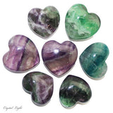 Rainbow Fluorite Heart 4cm