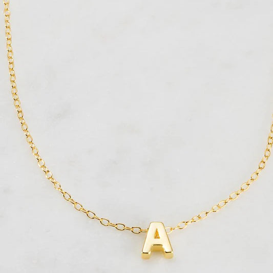 Letter Necklace - Gold