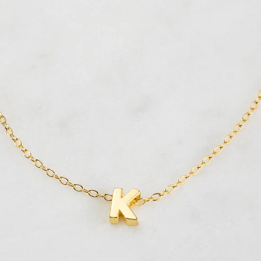 Letter Necklace - Gold