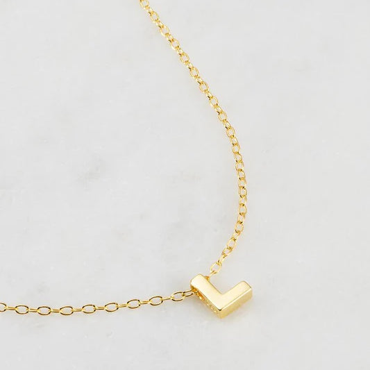 Letter Necklace - Gold