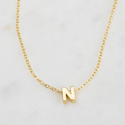 Letter Necklace - Gold