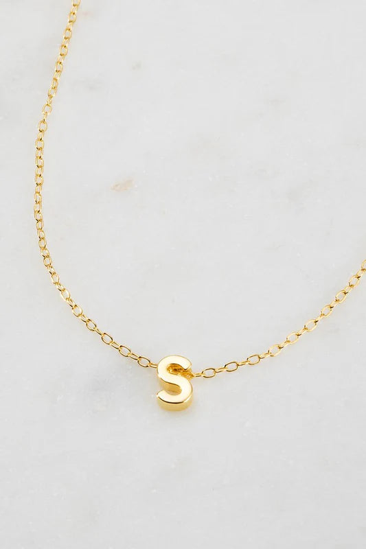 Letter Necklace - Gold