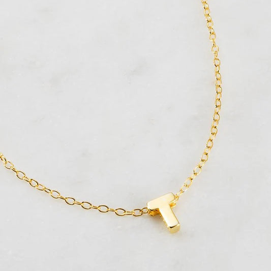 Letter Necklace - Gold