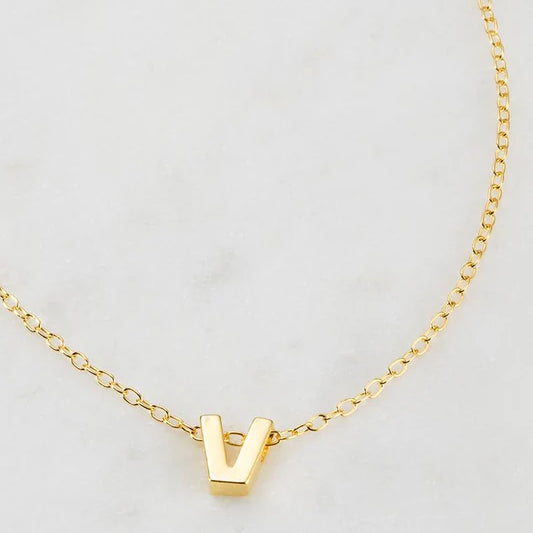 Letter Necklace - Gold