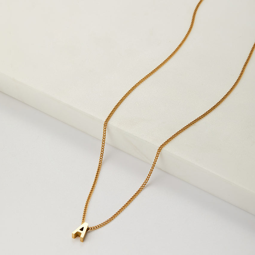 Letter Necklace - Gold