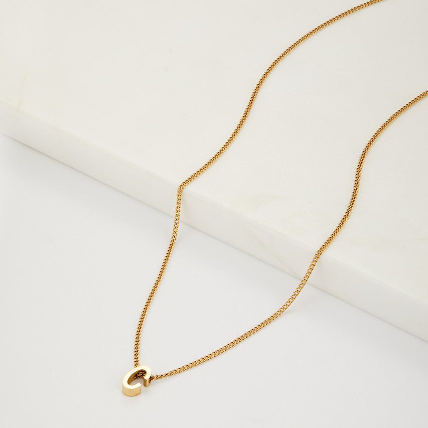 Letter Necklace - Gold