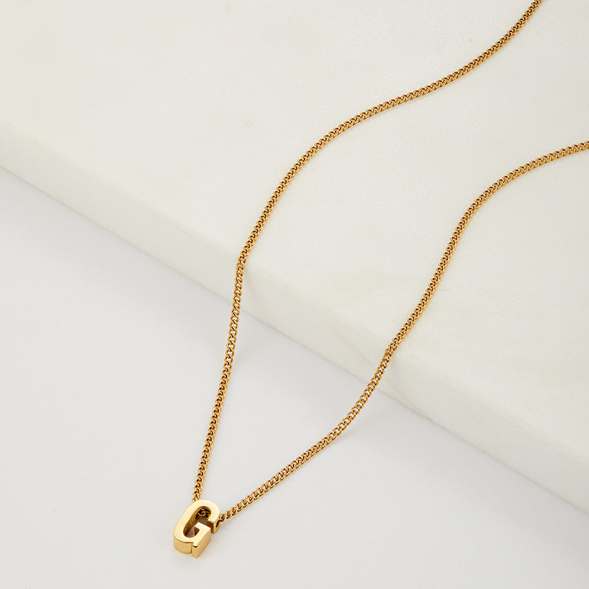 Letter Necklace - Gold