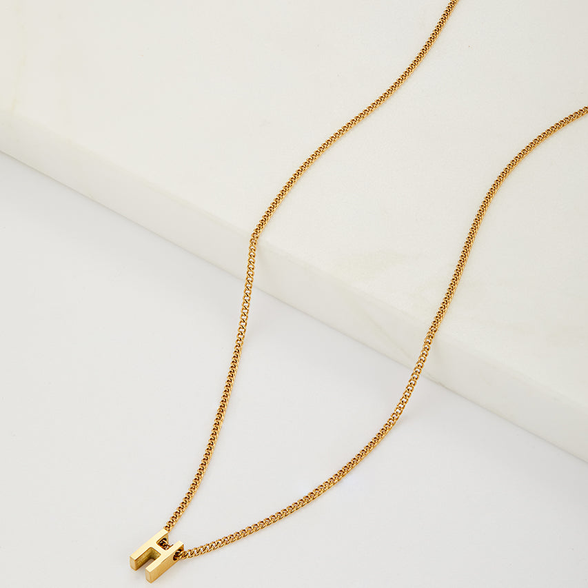 Letter Necklace - Gold