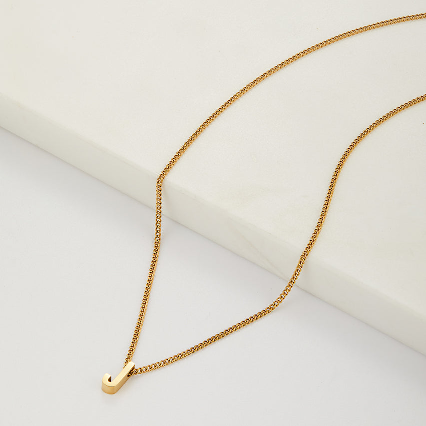 Letter Necklace - Gold