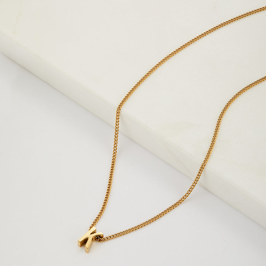 Letter Necklace - Gold