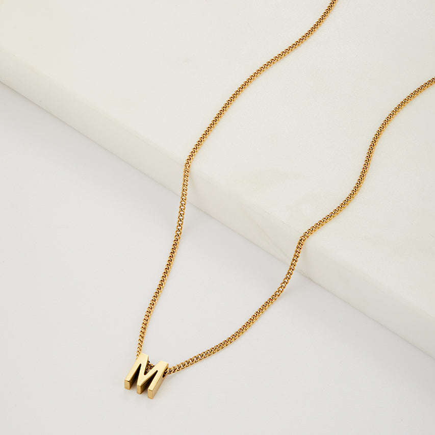 Letter Necklace - Gold