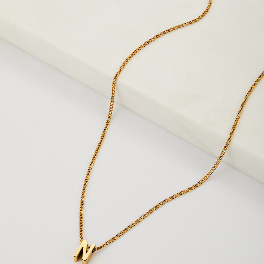 Letter Necklace - Gold