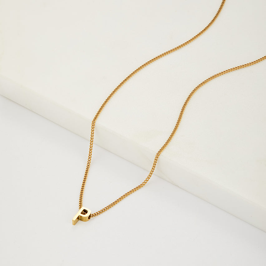 Letter Necklace - Gold