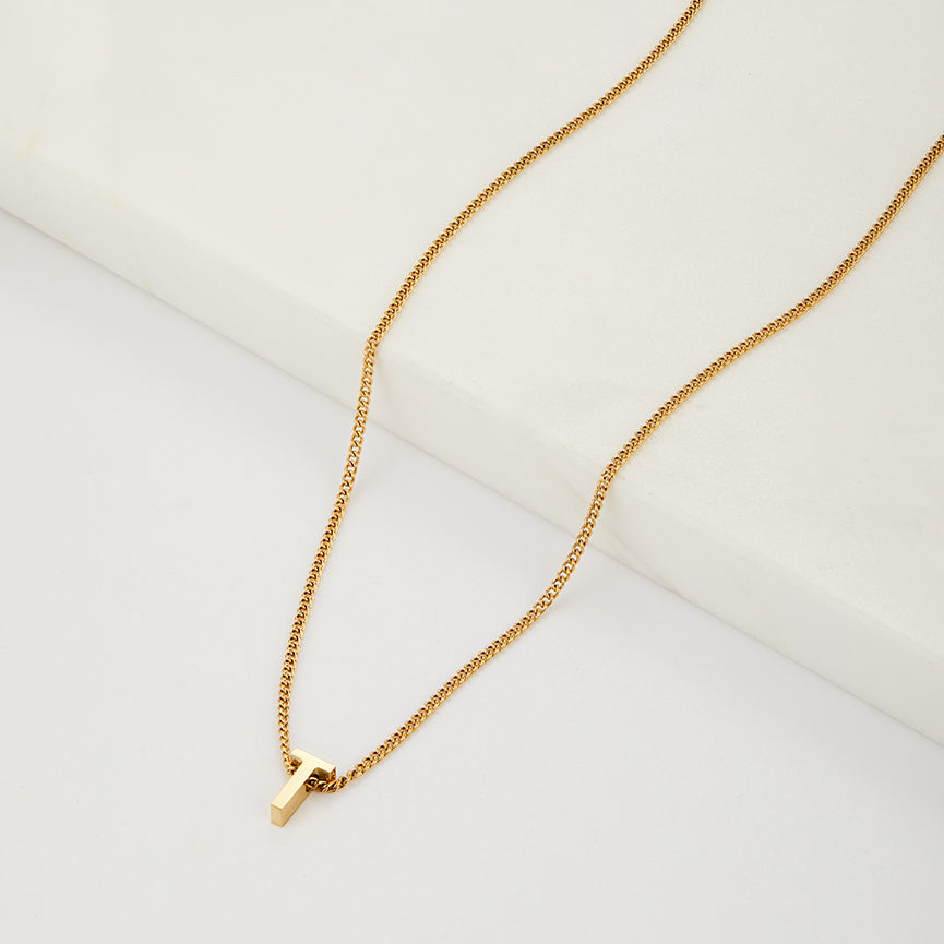 Letter Necklace - Gold