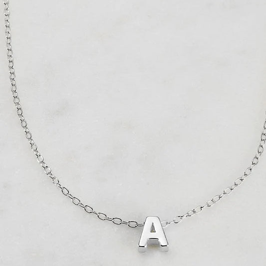 Letter Necklace - Silver