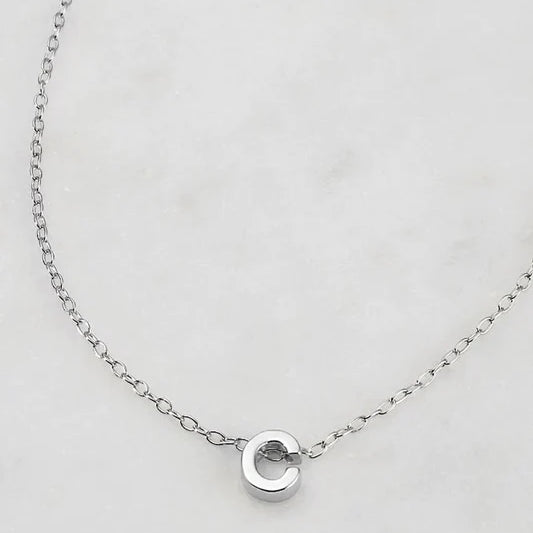 Letter Necklace - Silver