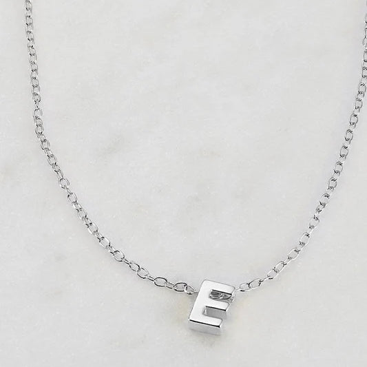 Letter Necklace - Silver