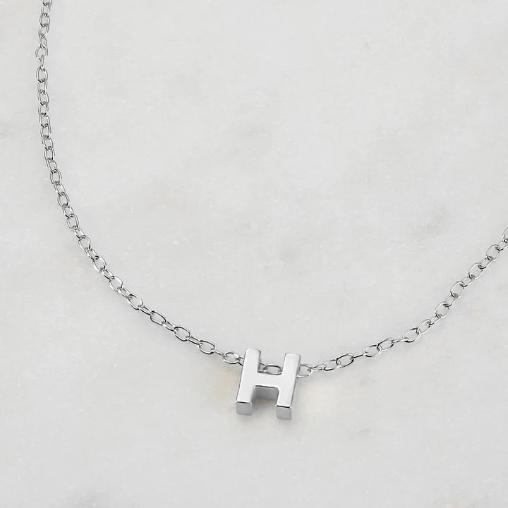 Letter Necklace - Silver