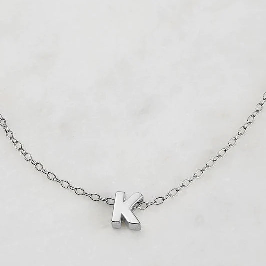 Letter Necklace - Silver