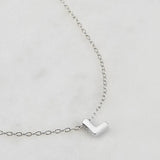 Letter Necklace - Silver