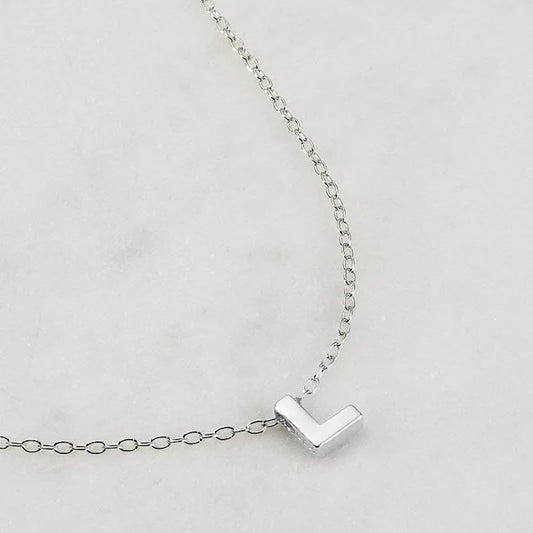 Letter Necklace - Silver