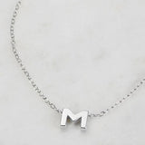 Letter Necklace - Silver