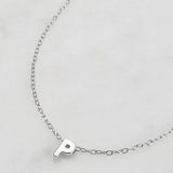 Letter Necklace - Silver