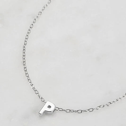 Letter Necklace - Silver