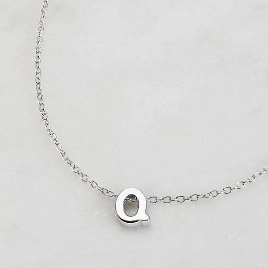 Letter Necklace - Silver