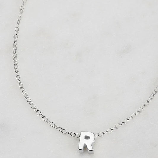 Letter Necklace - Silver